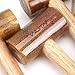 WUTA Rawhide Mallet Cobbler Hammer Leather Hammer Rawhide-head for Stamping Jewelry Leather Worker Craft Tool 48mm