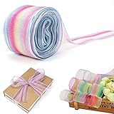 🌈【Aplicaciones amplias】Cinta de organza ideal para modistas, decoradores, novias, lazos para el cabello y manualidades, también perfecta para álbumes de recortes, decorar canastas de regalos, libros, joyas, arreglos florales y proyectos de bricolaje.