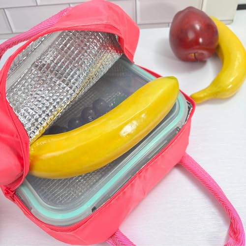 Image of 3D Printed Insulated Lunch Bag | Hot & Cold Leak Proof Thermal Tiffin Storage Bag for Office, School, Kids (Pink Rabbit)