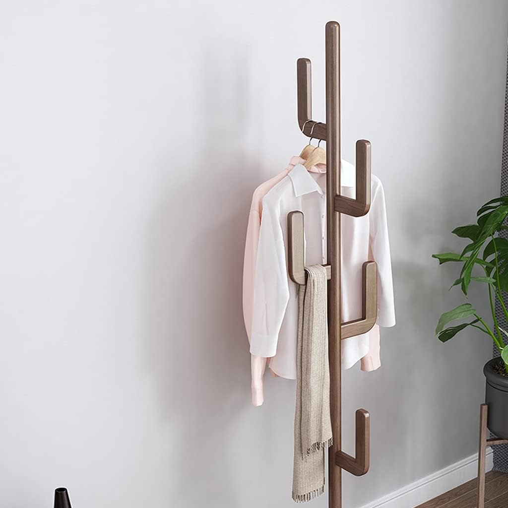 Stand Rack Coat Rack Household Single Pole Vertical Coat Rack Tripod Floor Coat Shelves Bedroom Living Room Corridor Coat Hanger Tree Coat Stand Adjustable Garment Rack