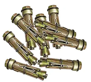 Gray Market Wall Anchor Bolt Fastener Rust-Proof Rawal Bolt for Concrete Walls (M10) ((Pack of 100))