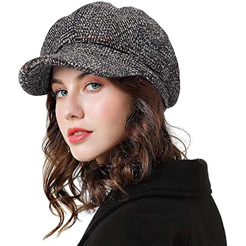 DORRISO Elegante Mujer Gorra Boina Cover