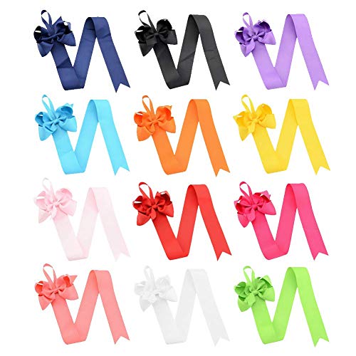 ericotry 12pcs Baby Girls Hair Bow Holders Hanging Organizers Hair Clips Storage strip