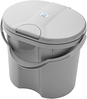 Rotho Babydesign TOP Windeleimer - recycelt - Windeleimer - geruchsdicht - ohne Nachfüllkasetten - Wickeleimer - grau