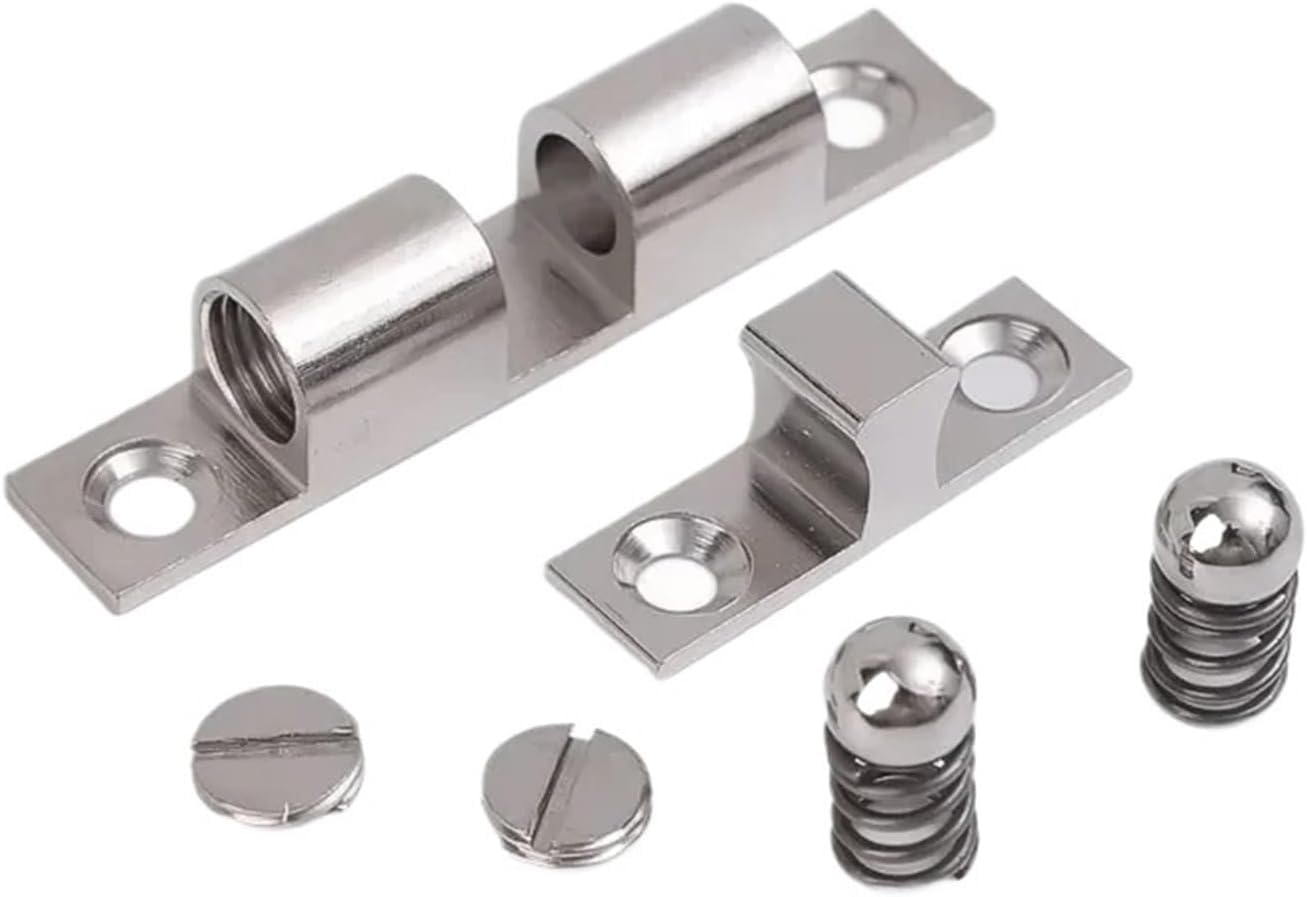Loquet de porte aimanté et loquets à ressort double rouleau en laiton 40mm