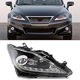 SHENGXUAN Passenger Side LED Headlight Compatible with 2006-2013 L-exus IS250 IS350 ISF Upgrade Front Headlights Assembly with DRL