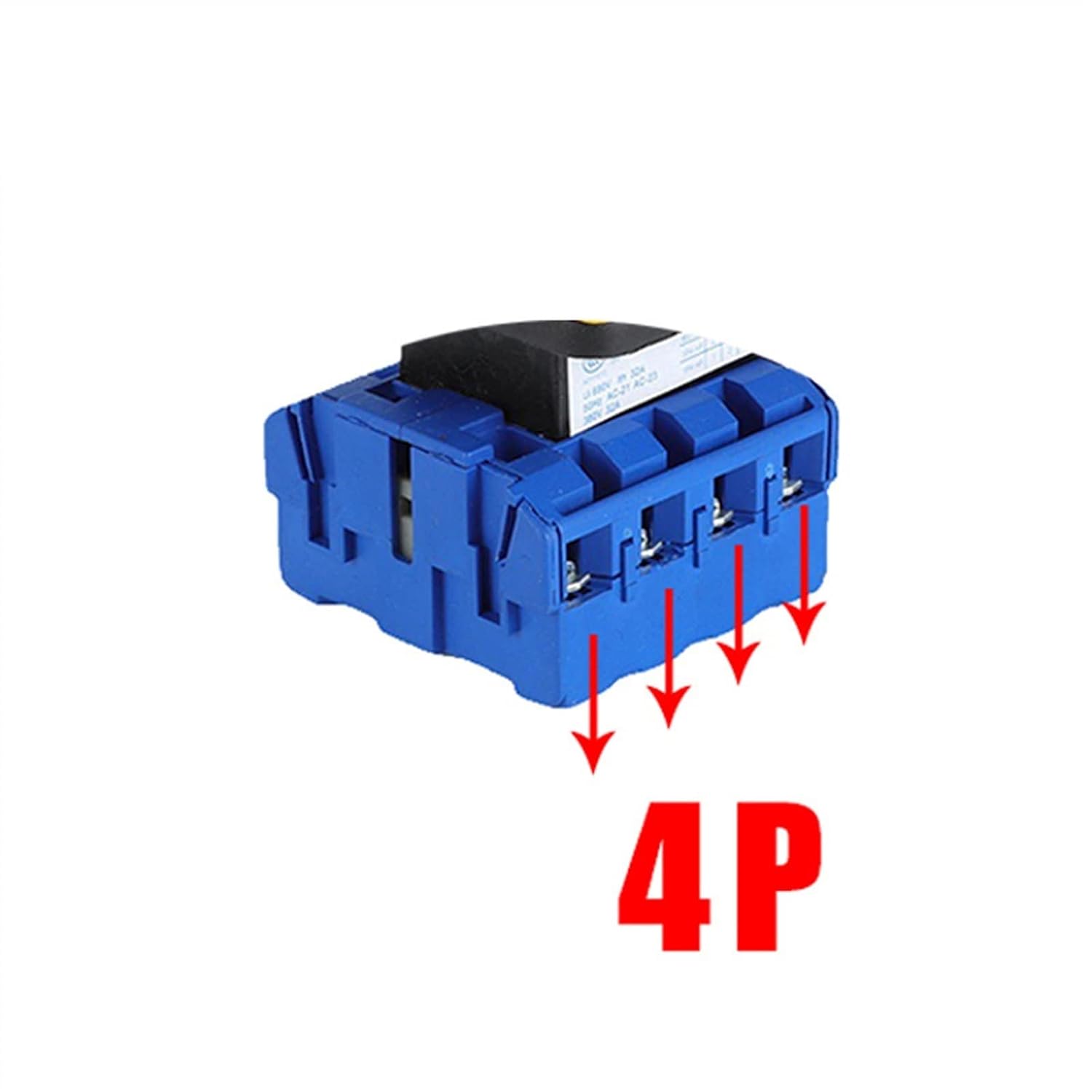 YMD11-40C 4P 40A Off-ON Panel DIN Rail Mounting 690V Isolator Switch Padlock Disconnect Replace LW30-40A 1Pcs