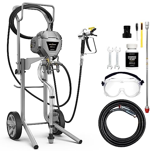 InoKraft MaXpray M3 Plus Airless Paint Sprayer Pro, Advanced Productivity & Efficiency, Robust Design with Convenient Cart, for Extensive Home Interior & Exterior Painting Projects