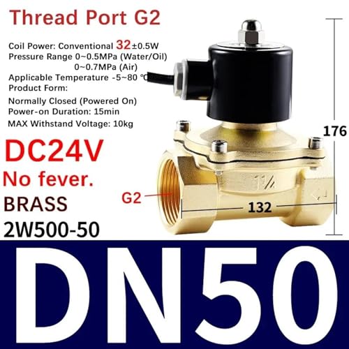 Électrovanne basse consommation 24V DN50 pour régulation air et eau - 3
