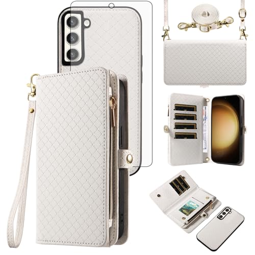 Housse Samsung Galaxy S23 Plus antichoc porte-carte et verre trempé