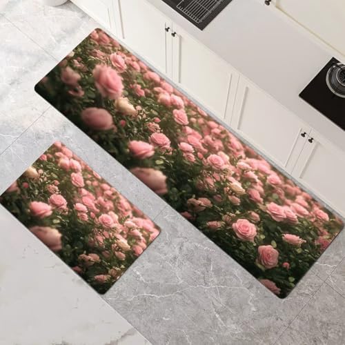 Alfombras de cocina lavables antideslizantes juego de 2 piezas absorbentes 2