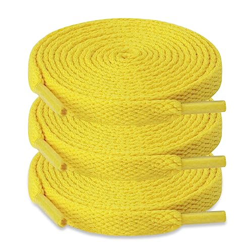 Image of ZHENTOR 3 Pair Flat Shoe Laces for Sneakers, Shoelaces for Sneakers Athletic Running Shoes Boot Strings