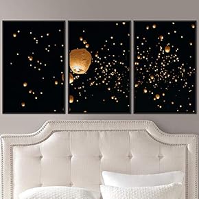 signwin 3 Piece Framed Canvas Wall Art Abstract...