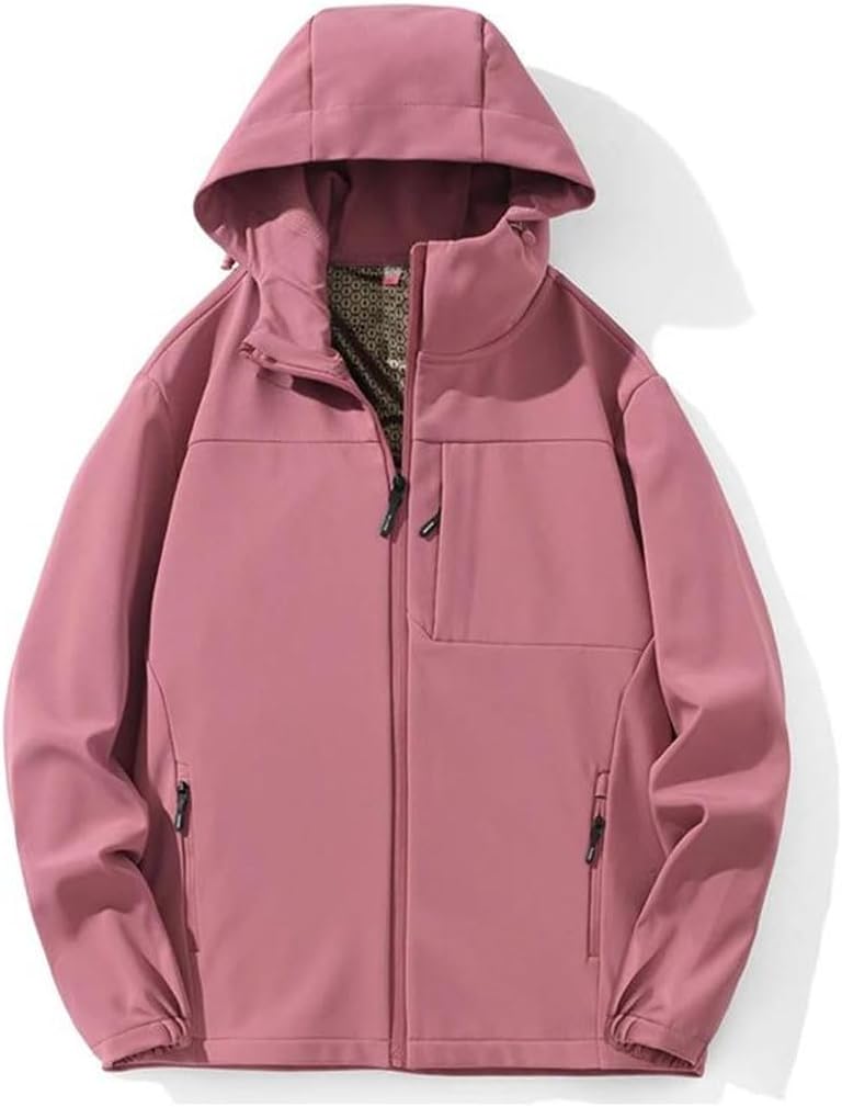 Women Soft Shell Jackets Waterproof Windproof Warm Fleece Jacket Hiking Camping Climbing Skiing Thermal Coat