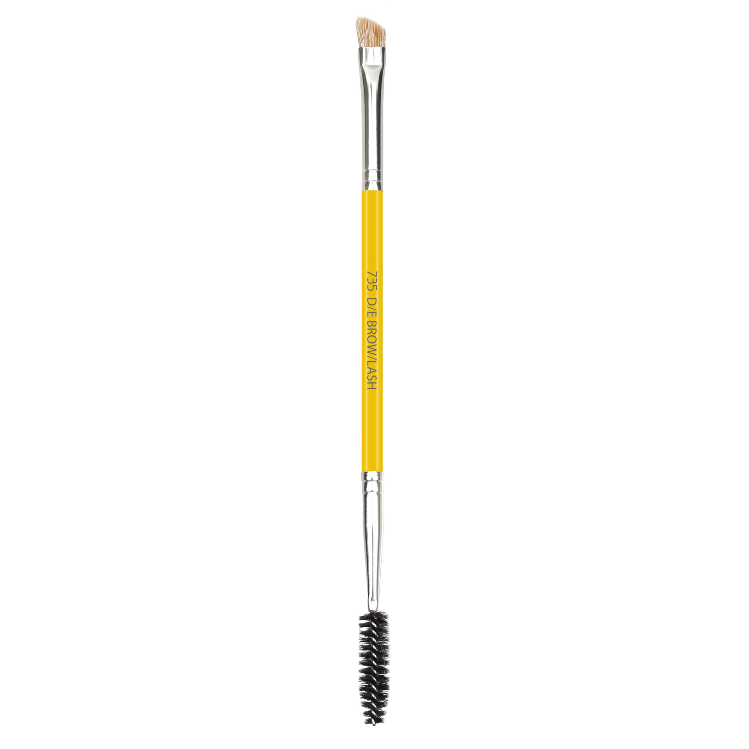 Bdellium Tools Profesjonalny antybakteryjny pędzel do makijażu Studio Line dwustronny brąz/rzęsy
