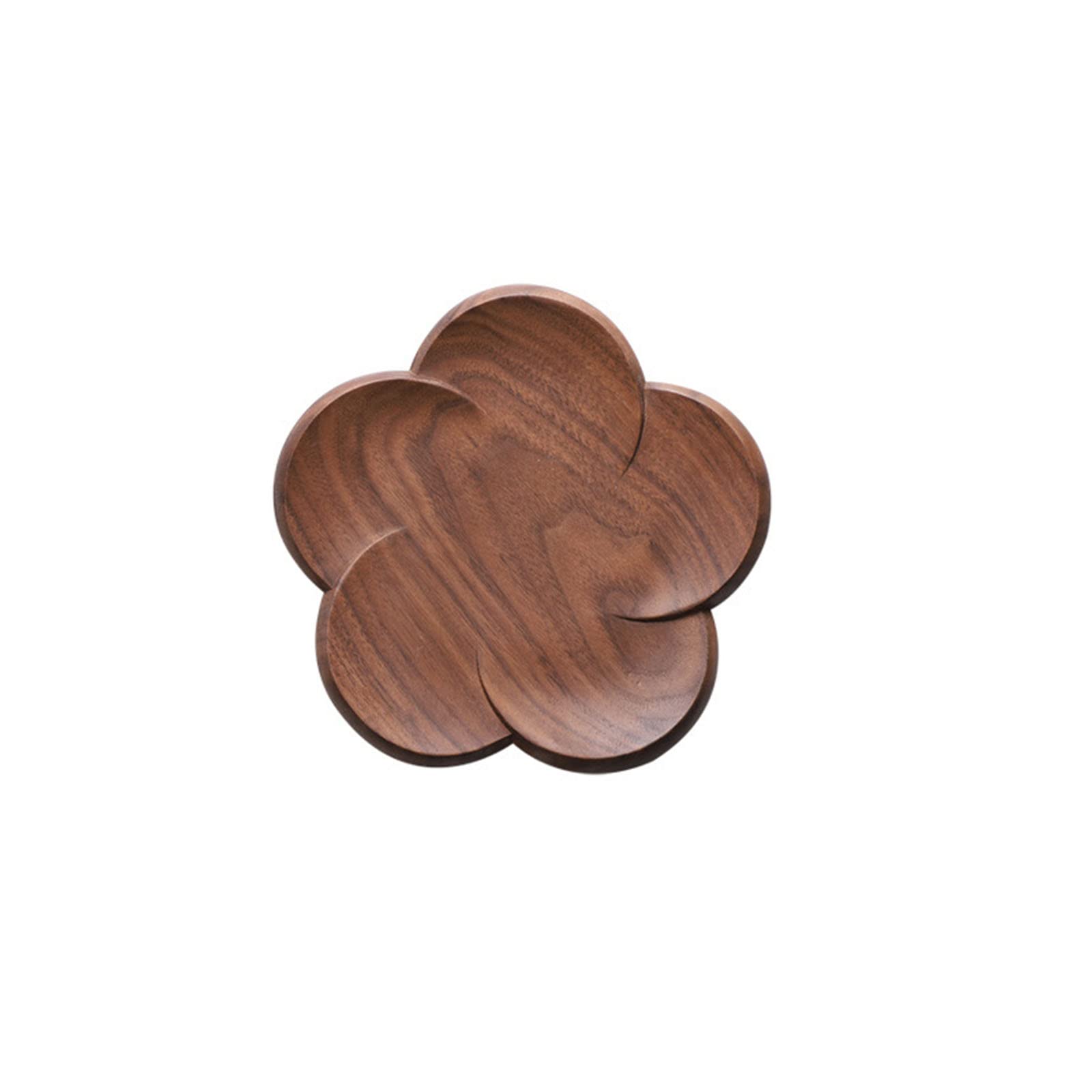 Amazon｜Pedoleco 木製コースター 1枚 梅の花の形 15*15*2cm 黒グルミ