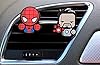 7 COLOURS 2 x Coolest Novelty Car Air Fresheners! Spiderman, Ironman, Marvel Avengers, Game Of Thrones, Deadpool. Transform Your Boring Car! (Avengers: Spider-Man & Iron Man Tony Stark)(Fresh Lemon) #2