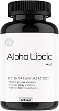 VitaminHaat Alpha Lipoic Acid 600 mg | Powerful Antioxidant for Cellular Energy & Nerve Health | Supports Skin & Glucose Metabolism | 120 Capsules (Pack of 1)