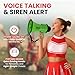 Pyle Compact Battery-Operated Megaphone with Siren - 30 Watt Power, Microphone, 2 Modes, PA Sound, Bullhorn, Foldable Handle for Cheerleading, Police Use (Green)