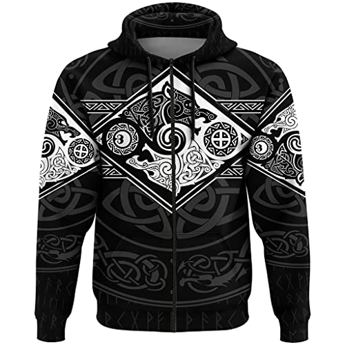 Sweatshirts pull tops manches longues motif loup celte