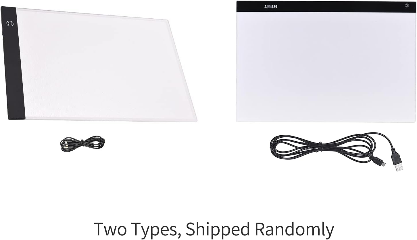 Aoresac Animation, Sketching, and Tattoo Drawing Dimmable Light Box, USB Powered Light Pad for Artists, Suit for Stenciling and Calligraphy