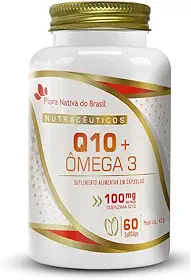 Coenzima Q10 100mg com Ômega 3 60 cápsulas - Flora Nativa