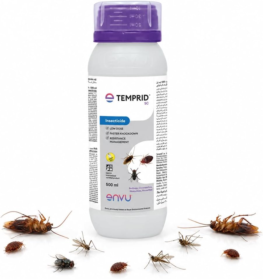 Temprid Sc For Bedbugs And Cockroaches 500Ml (1), Pack Of 1, Spray
