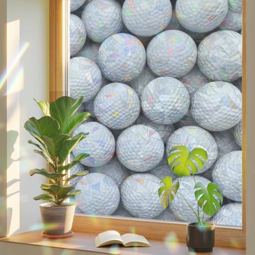 Película decorativa adhesiva para ventana blanca 18x39 in miniatura 1