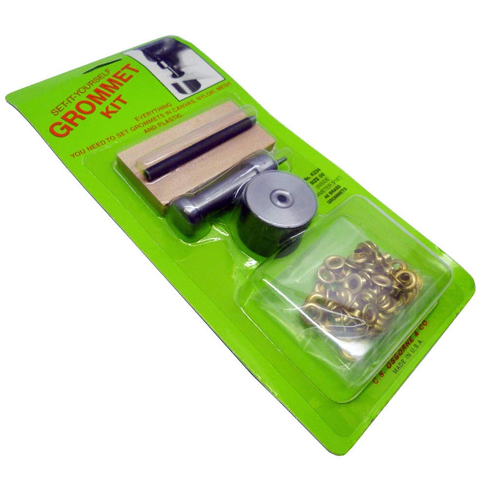 C.s. Osborne & Co Brass C.s. Osborne Solid Eyelet/Grommet Kit For Home Use (00 (5Mm Internal Dia.), )