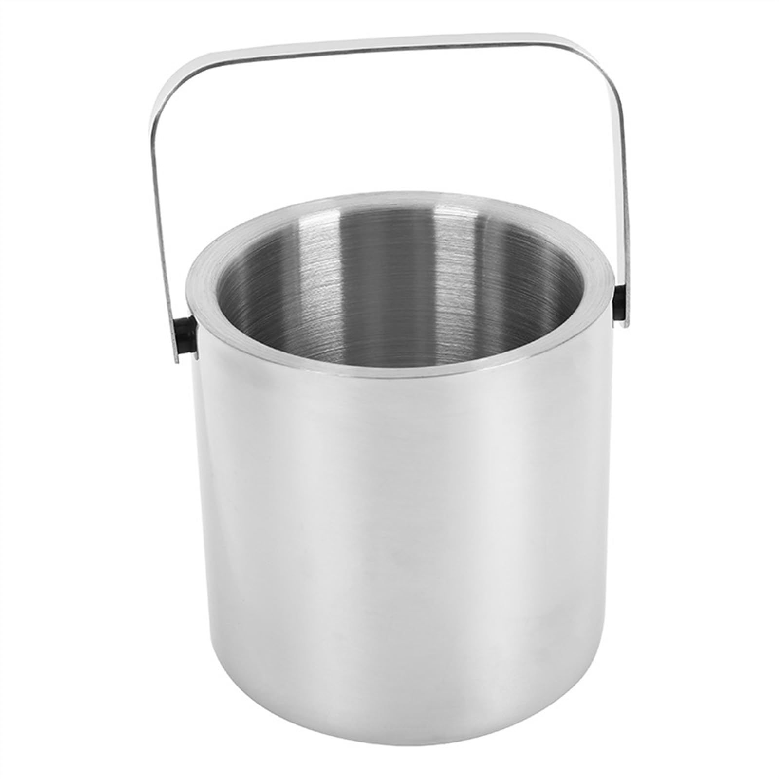 Cubiteras Cubo de Hielo Doble Pared 1,2 L, contenedor Acero Inoxidable con Tapa for Cerveza, Vino, Barra enfriadora, Herramienta for Enfriar champán