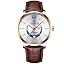 White Dial/Brown Strap