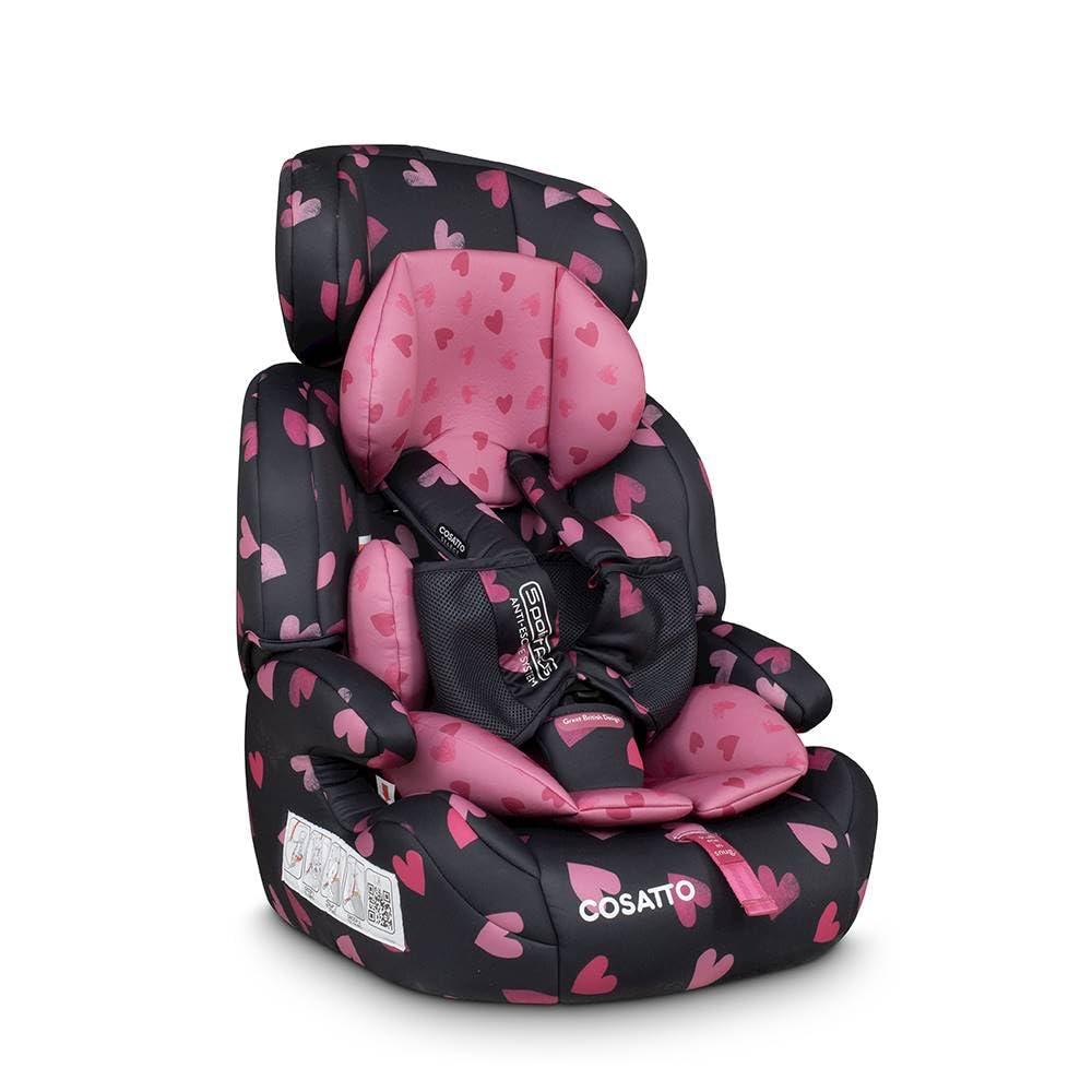 Cosatto Zoomi Toddler Car Seat & Booster Seat | 9 Months-12 Years | 5 Point Anti-Escape Harness, Adjustable Headrest, Removable Washable Covers - Forward Facing for Group 123 (Rev Up) — view 12