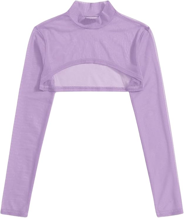 sheer lilac top
