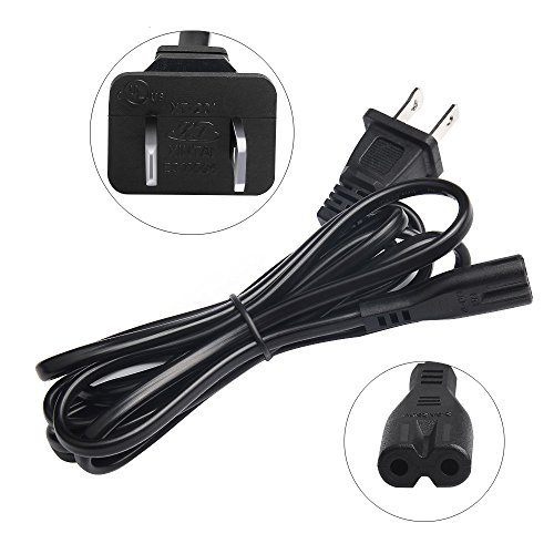 2Pin Ac Power Cable Cord 2 Prong Charge Adapter Pc Laptop Ps2 Ps3 Slim Rounded Power Cable Universal Power Cable Electrical Cable #TOP1
