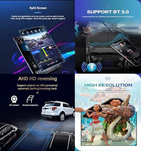 A,8gb+256GB,Car Stereo 2 Din Android 13.0 Radio with 4G WiFi DSP SWC Carplay for Discovery 4 LR4 200
