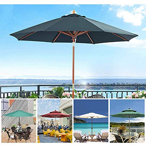Parasol de Madera UV Protección 2.7m para Terraza 5