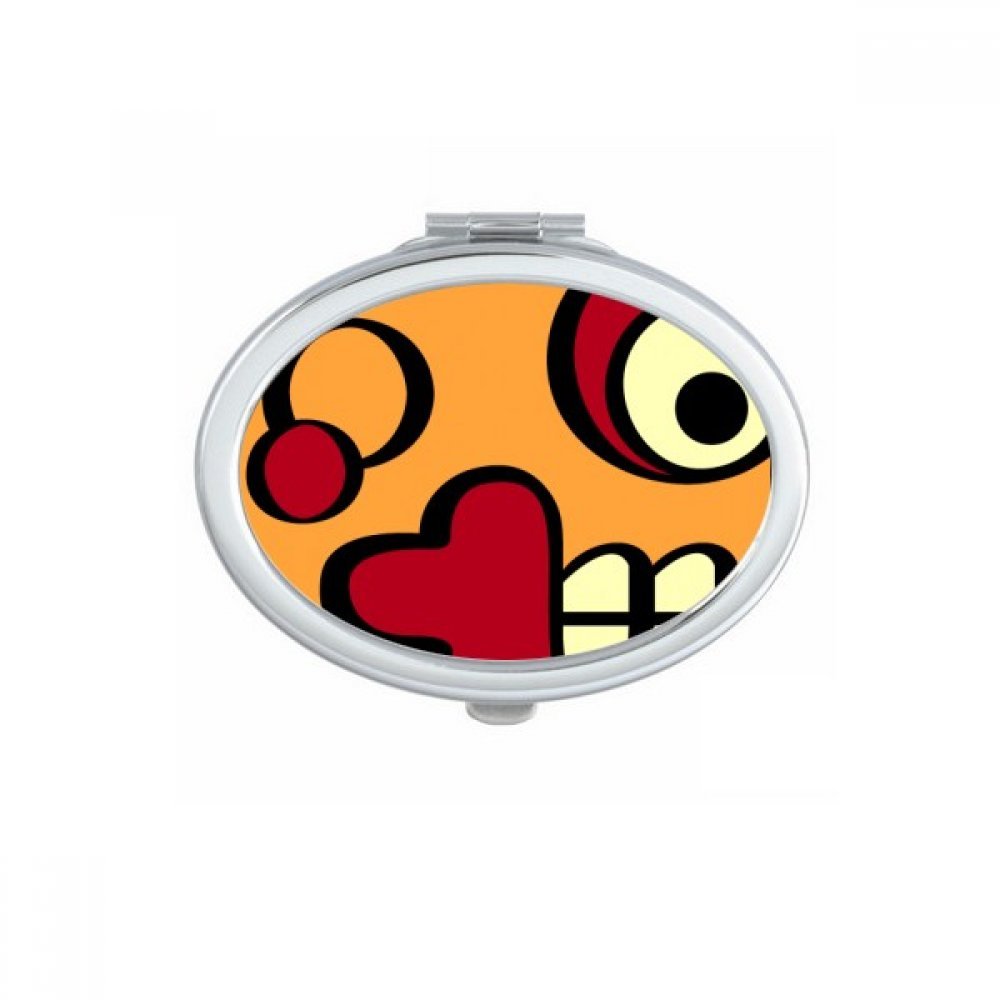 Miroir de poche portable mignon petit miroir à main artistique