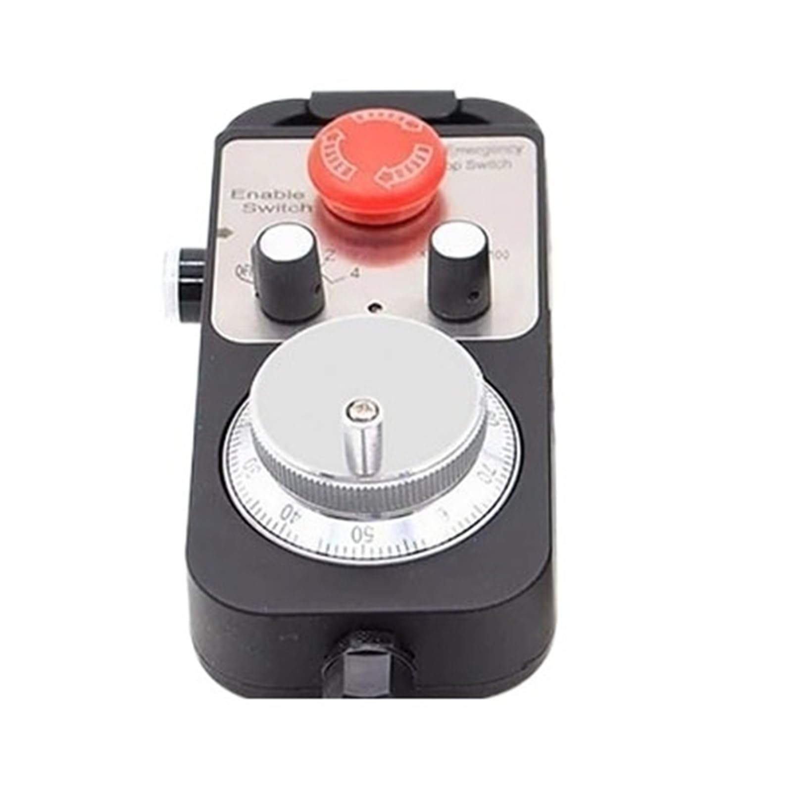 JWSEO 100PPR 4 Axis 6 Axis Handwheel Pendant with Emergency Stop Manual Pulse Generator for Router Engraving Lathe(24V,6 axis)