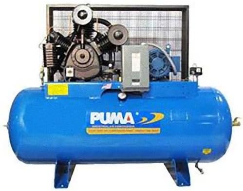 Puma Industries TUK-100120M1 Air Compressor, Professional/Commercial/Industrial Two Stage Belt Drive Series, 10 hp Running, 175 Maximum psi, 230/1V/Phase, 120 gal, 1020 lb.