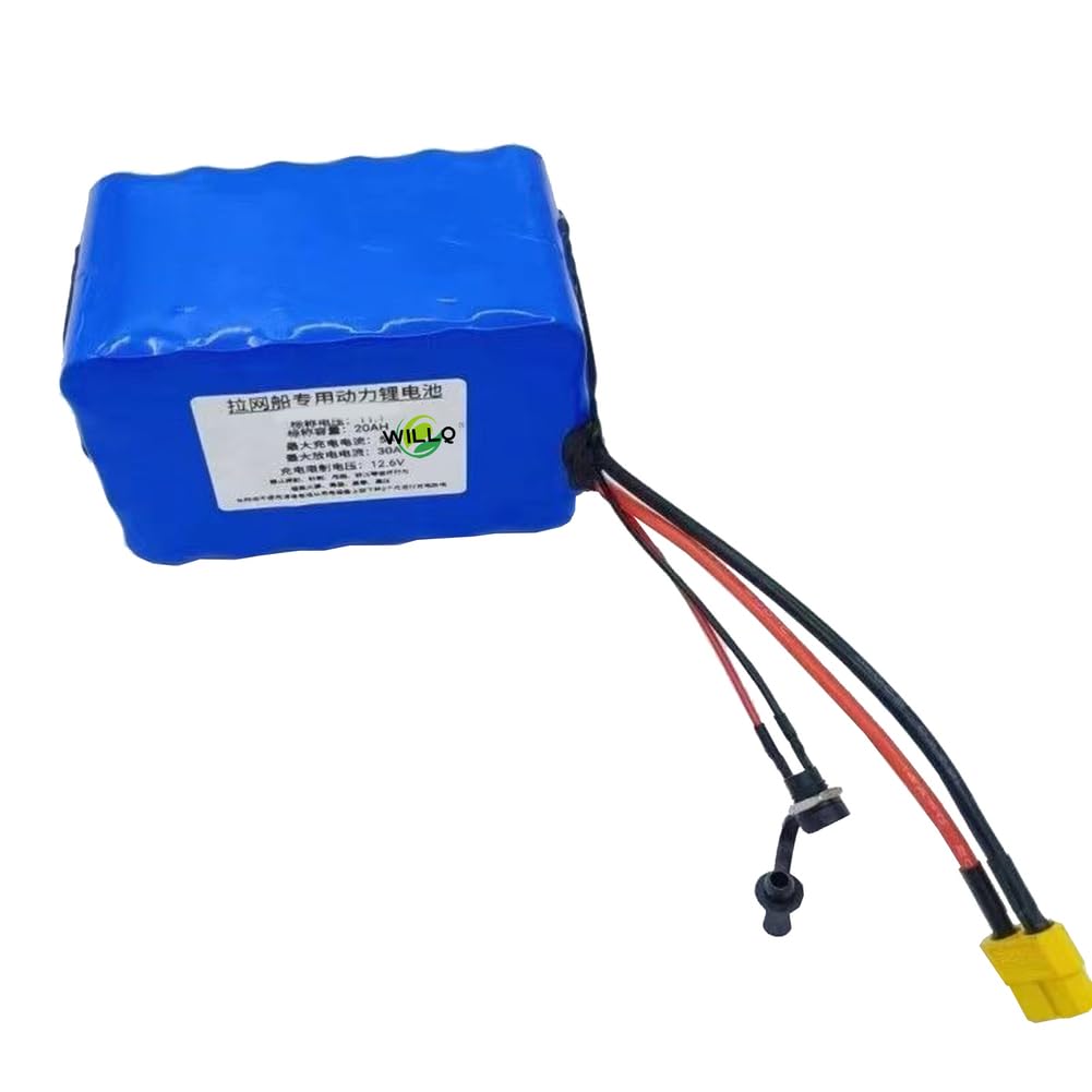 24V 12V 15Ah 20Ah 30Ah Akumulator litowo-jonowy do łodzi Nest Boat Zdalnie sterowany akumulator litowo-jonowy do łodzi z wtyczką DC + XT60