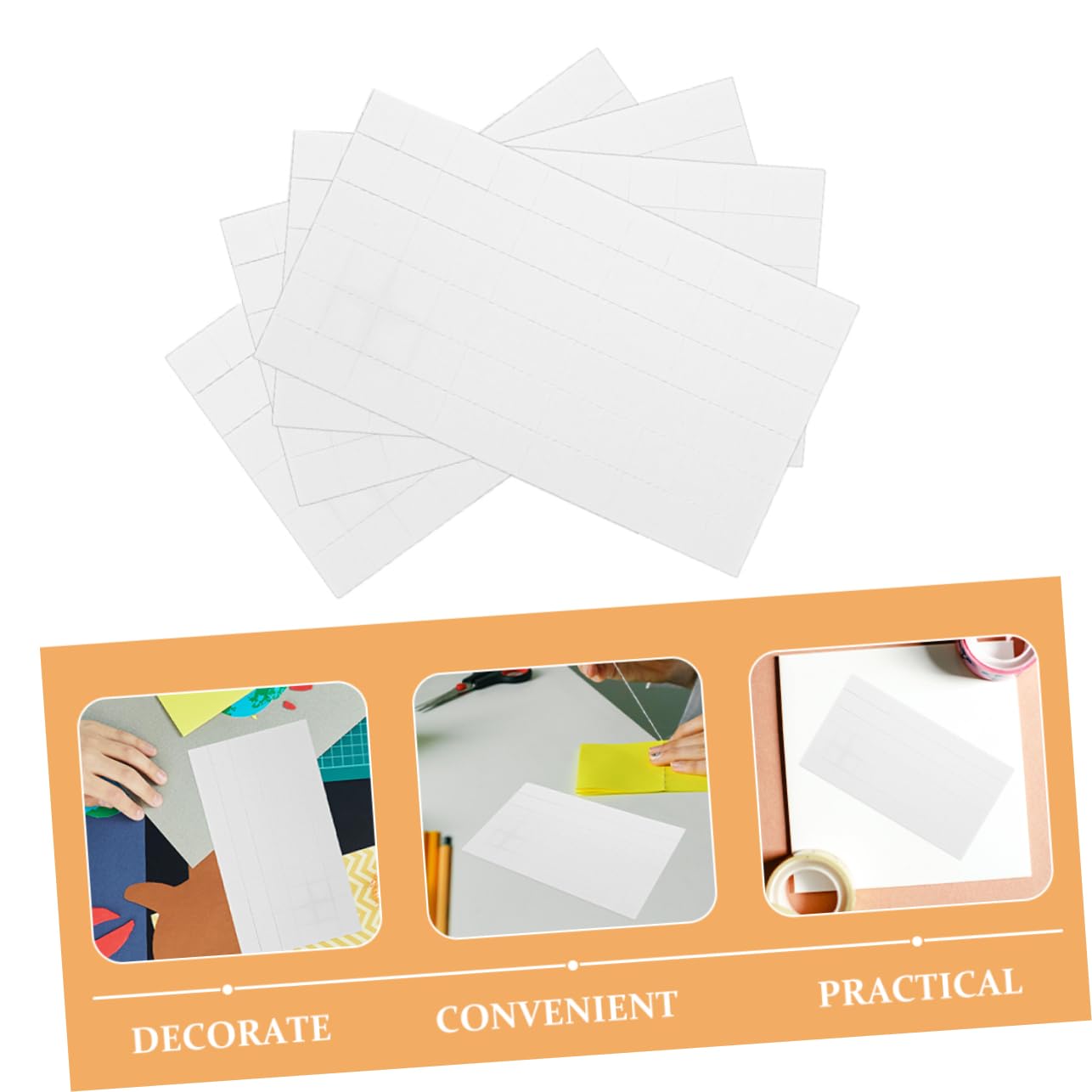 NAMOARLY 264 Pack Sticky Foam Squares Dual Adhesive Foam Dots for DIY Decorations Craft Projects