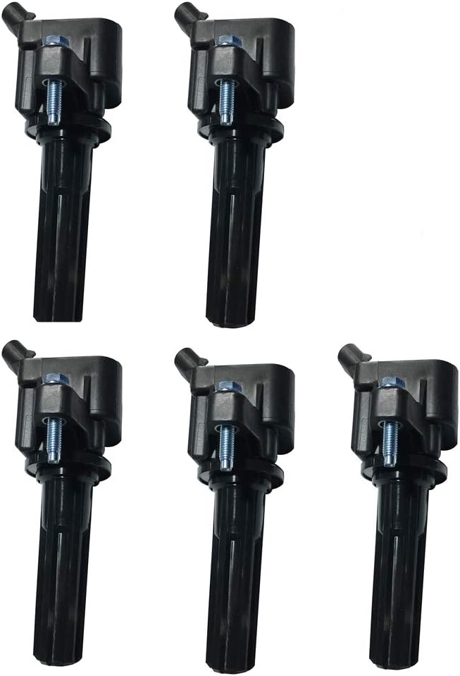 MAS Performance Ignition Coil Compatible with 2006-2009 Buick Rainier Chevrolet Trailblazer GMC Envoy Ascender 9-7X 4.2L L6 Replacement for UF497 C1558(Pack of 5)
