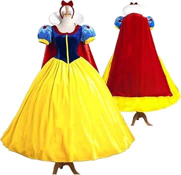 Amazon.co.jp: [Un Ange] (M-2XL) パニエ付きセット 白雪姫