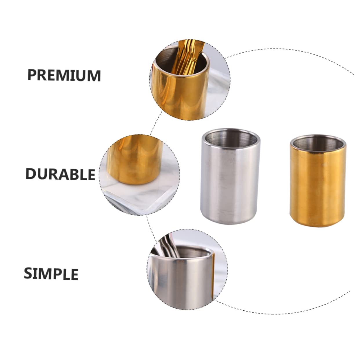Cabilock 2 Juegos Tenedor De Frutas Soporte para Tenedor Y Cuchara Tenedores De Aperitivo Horquilla Extensible Tenedores De Oro Titular De La Placa De Papel Acero Inoxidable 2 Piezas * 2
