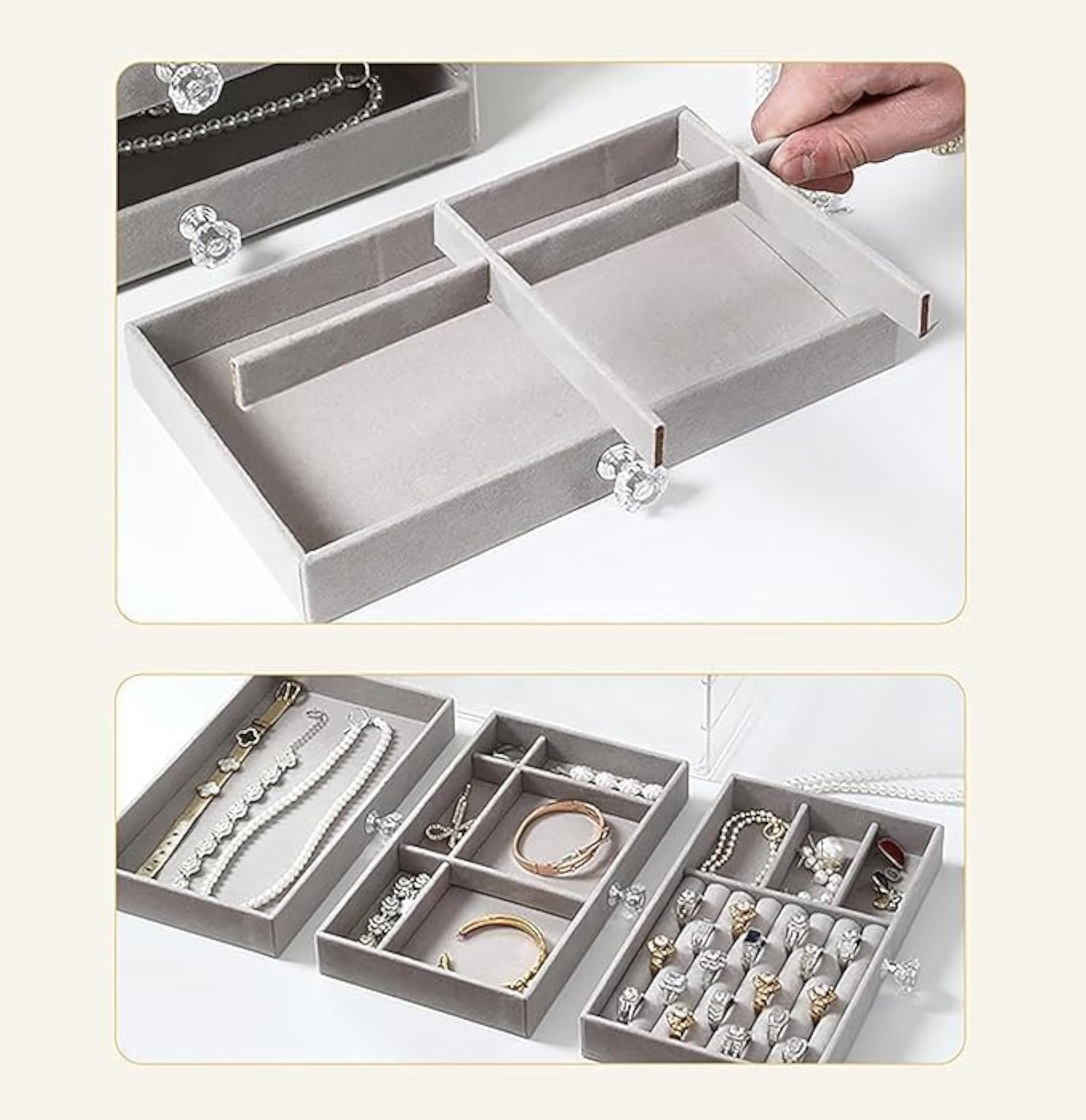 Acrylic Jewelry Organizer With Drawers