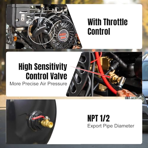 HPDMC 13HP 30-Gallon Gas Compressor