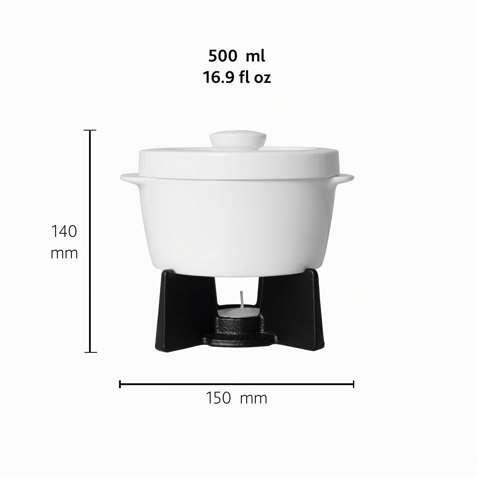 Boska Cheese Baker, Käse-Backform-Set perfekt für einen Camembert, 4-teilig, 154x130x145 mm