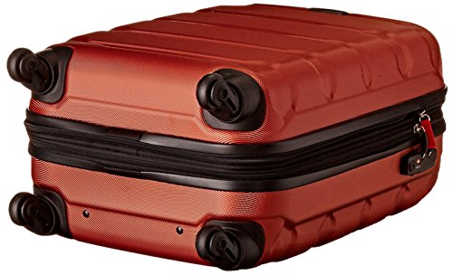 Image of Samsonite Omni PC Hardside Expandable Luggage with Spinner Wheels, Burnt Orange, Carry-On 20-Inch, Omni Pc Hardside Expandable Luggage With Spinner Wheels