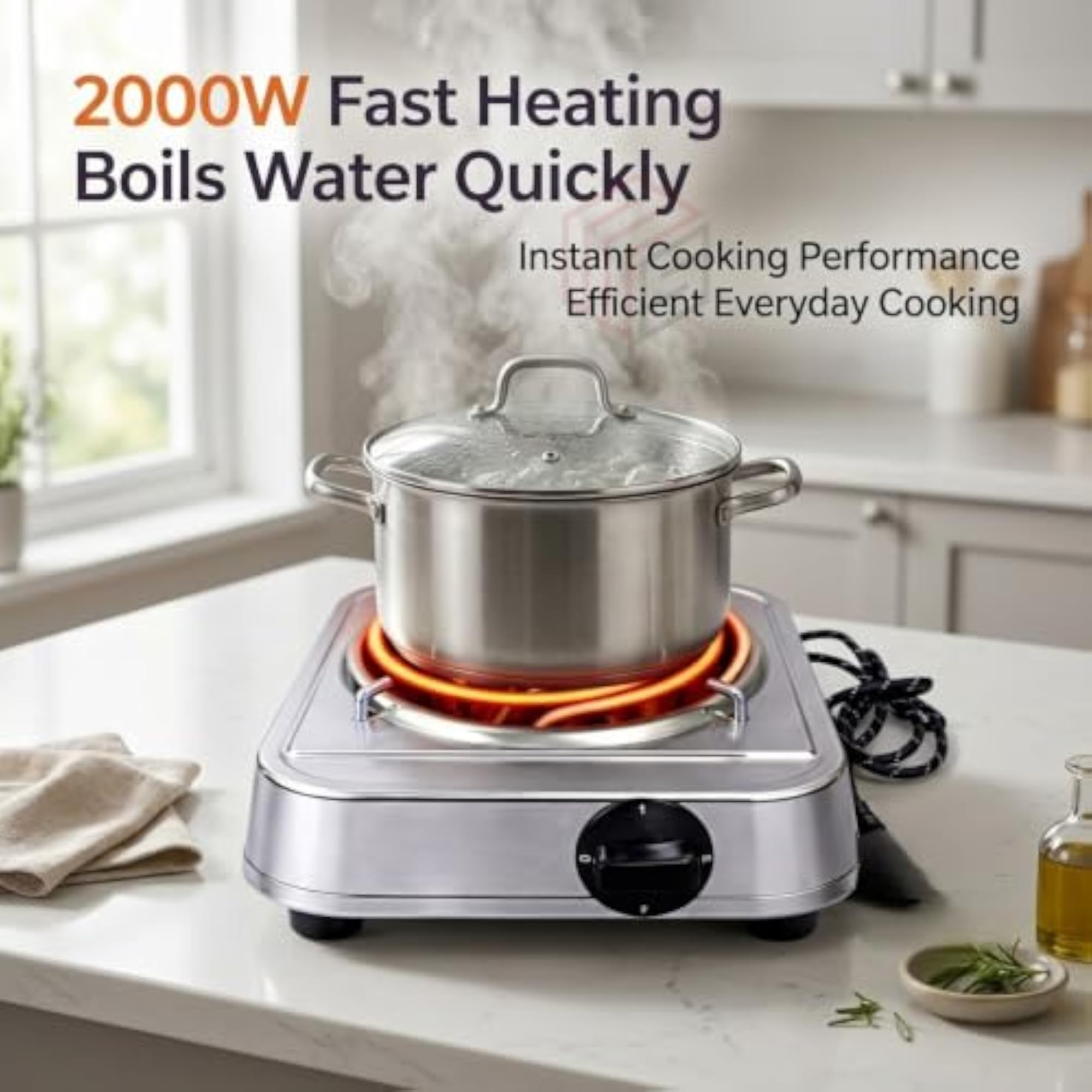 2000W Electric Hot Plate Iron Body