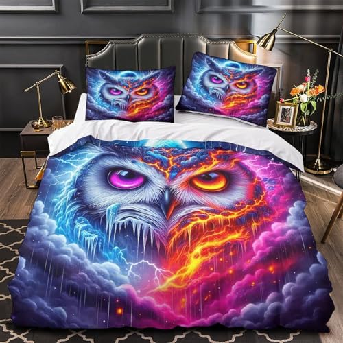 Housse de couette King 220x240cm motif 3D impression haute définition luxe - 4
